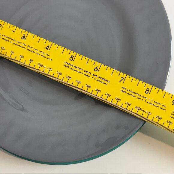 4 Gibson Home Melamine 8.5” Plates Cool Tones - Picture 7 of 7